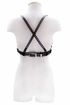 H.O.S. Leather Thorn Leather Fetish Lingerie Set