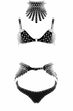 H.O.S. Leather Stella Hendrix Leather Fetish Lingerie Set