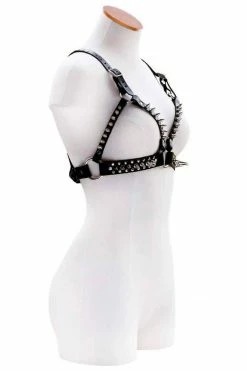 H.O.S. Leather Thorn Leather Bra Bras