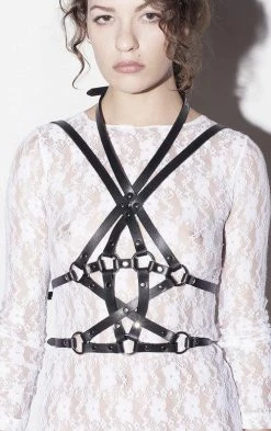 H.O.S. Leather Marquise Leather Playsuit