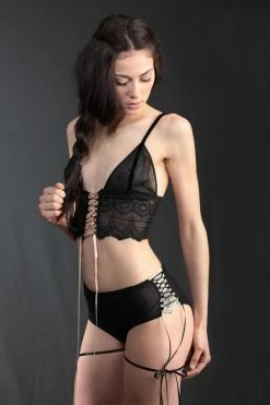 Hot Couture Satin Katrina Overlapped & Tied Coulette