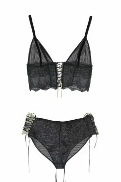 Hot Couture Katrina Sheer Longline Lingerie Set Lingerie Sets