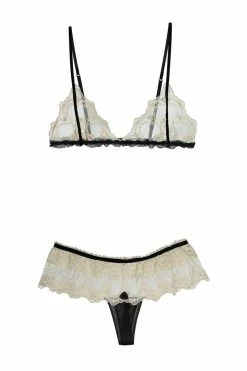 Hot Couture Lingerie Sets Katrina Silk Bralette Lingerie Set
