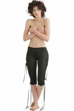 Hot Couture Claire Crotchless Pajama Bottoms Stockings & Thigh Highs