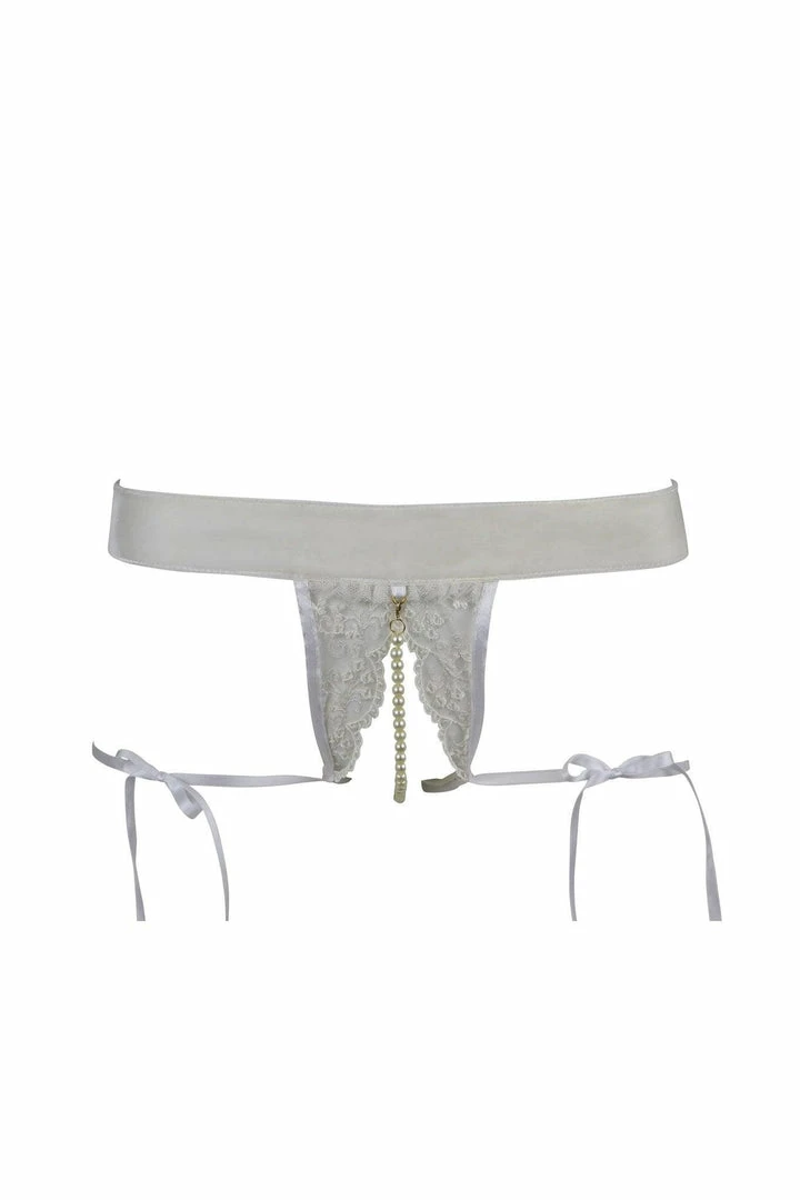 Hot Couture Danika Split & Tied Pearl Thong 4 Hot Couture Danika Split & Tied Pearl Thong