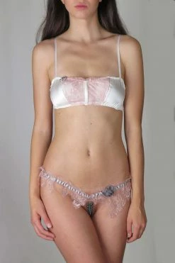 Hot Couture Panties Garden Chantilly Lace Pearl Thong