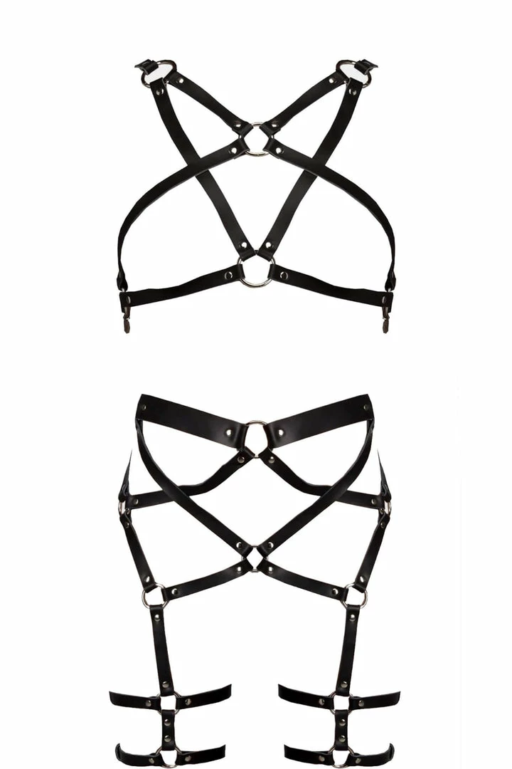 VoyeurX Infinity Leather Lingerie Set 3 VoyeurX Infinity Leather Lingerie Set