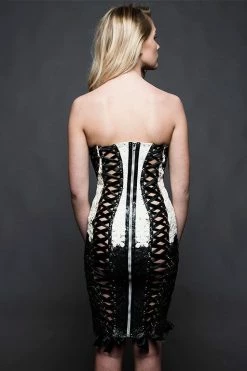 Elissa Poppy Iris Corset Latex Dress Lingerie Sets 7 Elissa Poppy Iris Corset Latex Dress Lingerie Sets