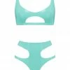 Elissa Poppy Jade Green Cut Out Latex Lingerie Set 1 Elissa Poppy Jade Green Cut Out Latex Lingerie Set