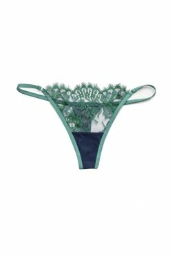 Taryn Winters Panties Jasmin Emerald French Lace Thong