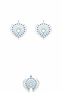 Bijoux Indiscrets Toys & Accessories Flamboyant Jewel Tattoo Stickers • Green Blue