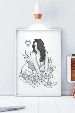 Wolfmumma Darkest Vixen Framed Art • Miss Vix