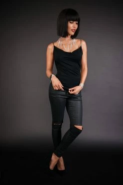 Lalita Sterling Silver Tassel Necklace Silver Fox 9 Lalita Sterling Silver Tassel Necklace Silver Fox