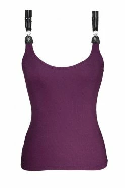 Lalita Bodysuits & Tops Ribbed Bamboo Garter Tank