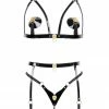 Fräulein Kink Leone Leather Pearl String Set