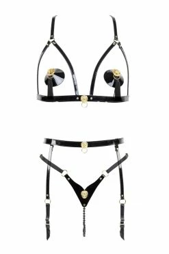 Fräulein Kink Leone Leather Pearl String Set