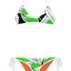 Darkest Fox Lime Jungle Orange Groves Reversible Bikini Swimwear