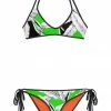 Darkest Fox Swimwear Lime Jungle Reversible Bikini • Black Trim 2 Darkest Fox Swimwear Lime Jungle Reversible Bikini • Black Trim