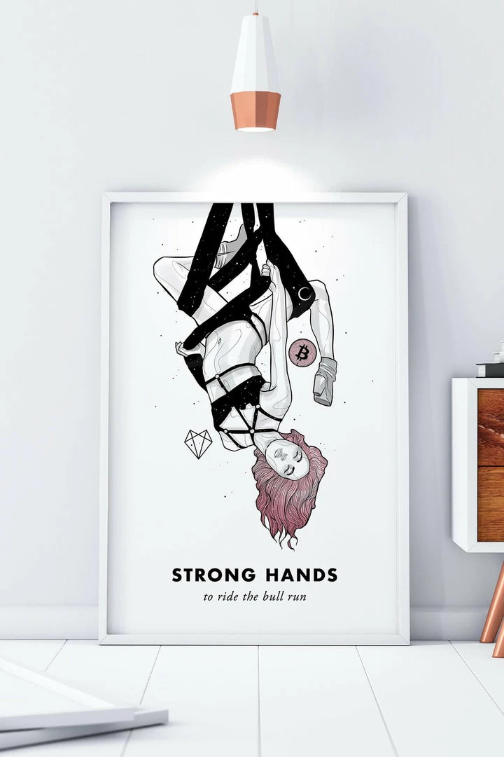Wolfmumma Bitcoin Art In Frame • Lissa X Strong Hands Cypherpunk 3 Wolfmumma Bitcoin Art In Frame • Lissa X Strong Hands Cypherpunk
