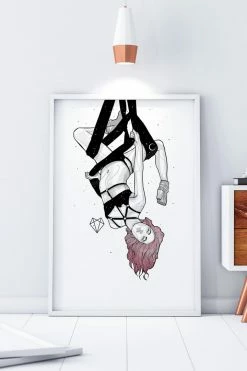 Wolfmumma Darkest Vixen Framed Art • Lissa