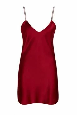 Avery Rose Lingerie Pure Silk Makayla Red Silk Short Dress