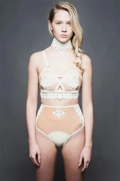 Elissa Poppy Maia Crotchless High Waist Knicker