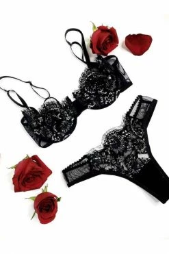 Taryn Winters Lingerie Sets Margot Handbeaded Lace Lingerie Set