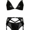 Something Wicked Mia 3 Piece Leather Lingerie Set 2 Something Wicked Mia 3 Piece Leather Lingerie Set