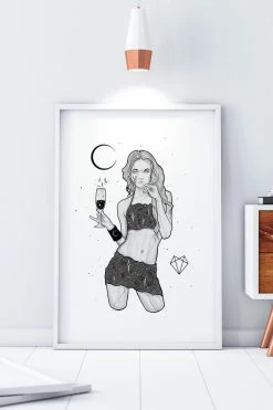 Wolfmumma Darkest Vixen Framed Art • Michala