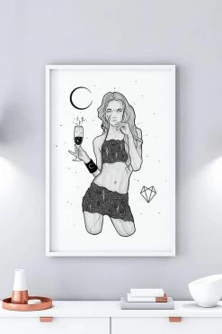 Wolfmumma Darkest Vixen Framed Art • Michala