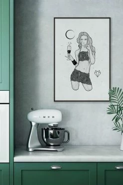 Wolfmumma Darkest Vixen Framed Art • Michala