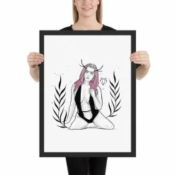 Wolfmumma Darkest Vixen Framed Art • Becca 31 Wolfmumma Darkest Vixen Framed Art • Becca
