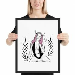 Wolfmumma Darkest Vixen Framed Art • Becca 29 Wolfmumma Darkest Vixen Framed Art • Becca