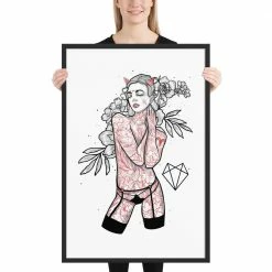 Wolfmumma Darkest Vixen Framed Art • Brooke