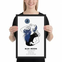 Wolfmumma Bitcoin Art In Frame • Lexy X Blue Moon Cypherpunk 25 Wolfmumma Bitcoin Art In Frame • Lexy X Blue Moon Cypherpunk