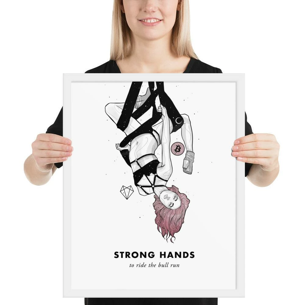 Wolfmumma Bitcoin Art In Frame • Lissa X Strong Hands Cypherpunk 22 Wolfmumma Bitcoin Art In Frame • Lissa X Strong Hands Cypherpunk