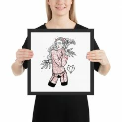 Wolfmumma Darkest Vixen Framed Art • Brooke