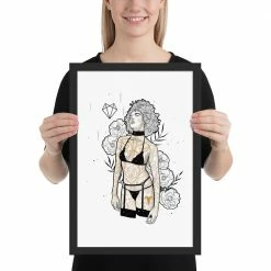 Wolfmumma Darkest Vixen Framed Art • Emily