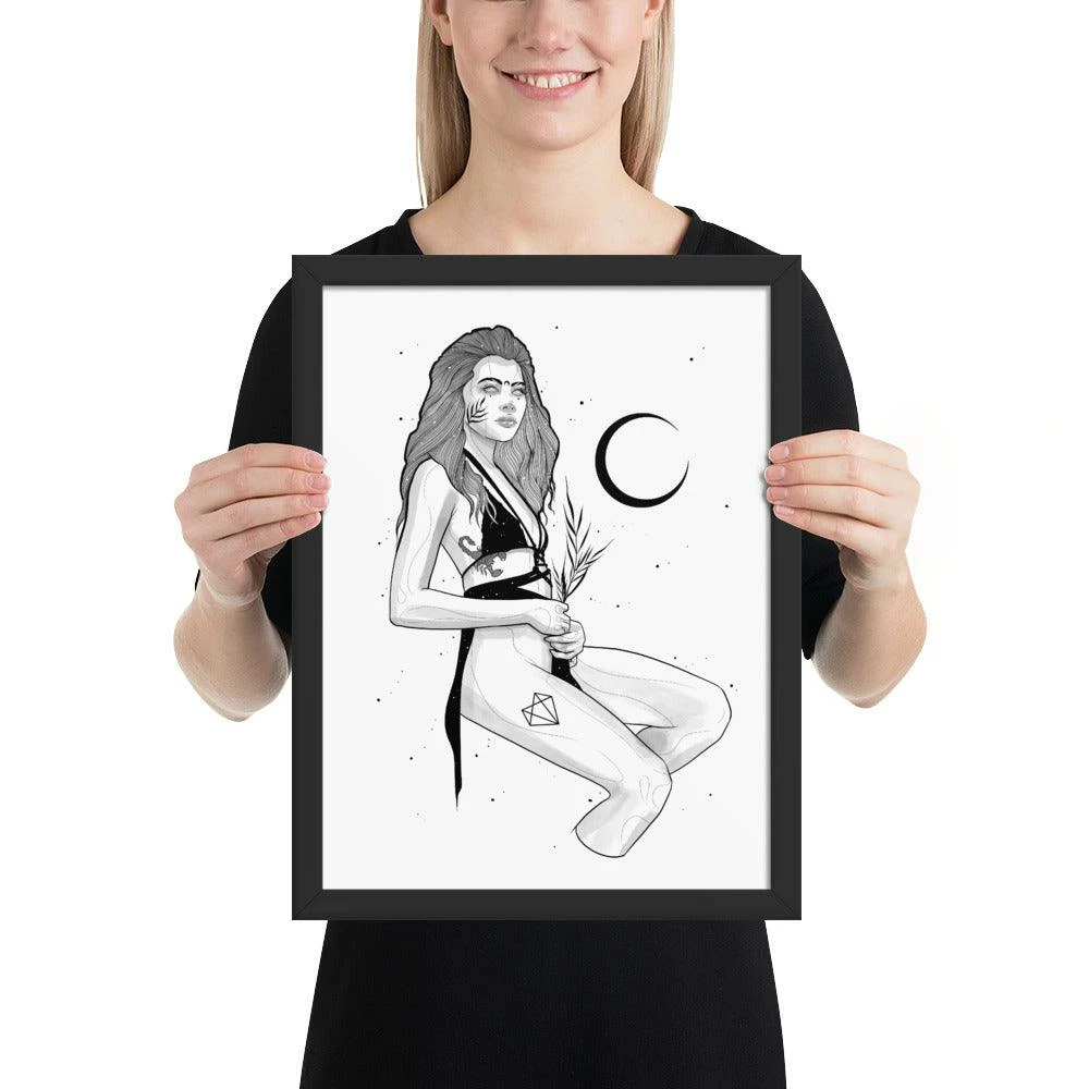 Wolfmumma Darkest Vixen Framed Art • Tiff 7 Wolfmumma Darkest Vixen Framed Art • Tiff