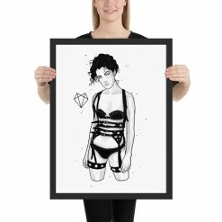 Wolfmumma Darkest Vixen Framed Art • Sky