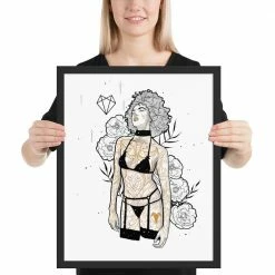 Wolfmumma Darkest Vixen Framed Art • Emily