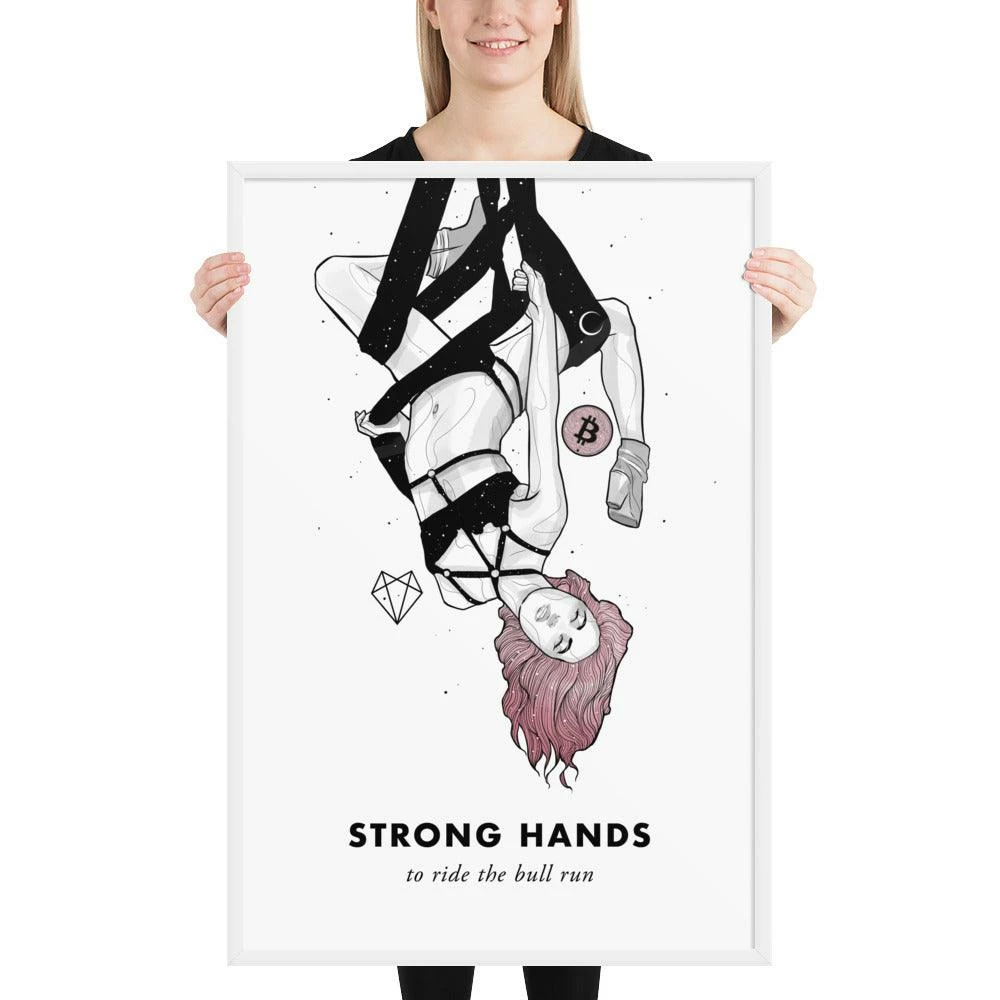 Wolfmumma Bitcoin Art In Frame • Lissa X Strong Hands Cypherpunk 25 Wolfmumma Bitcoin Art In Frame • Lissa X Strong Hands Cypherpunk