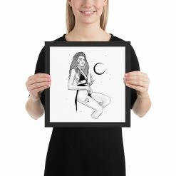 Wolfmumma Darkest Vixen Framed Art • Tiff 22 Wolfmumma Darkest Vixen Framed Art • Tiff