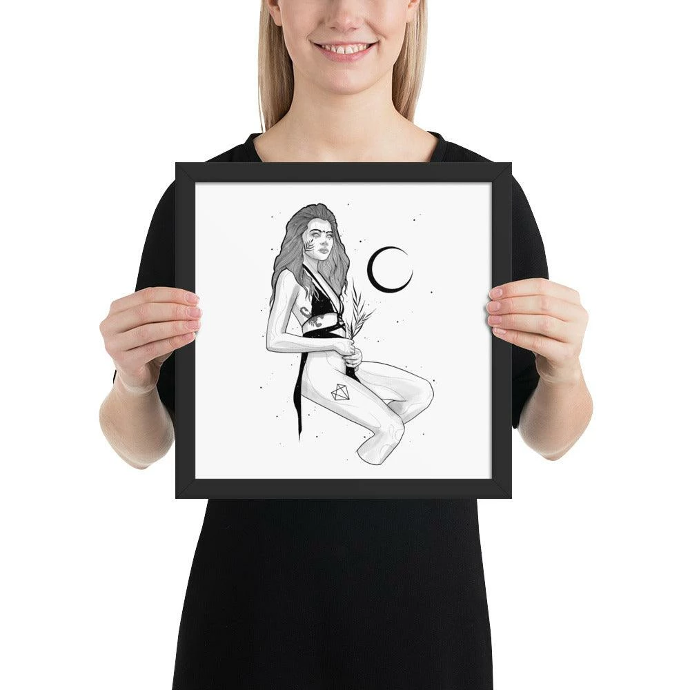 Wolfmumma Darkest Vixen Framed Art • Tiff 6 Wolfmumma Darkest Vixen Framed Art • Tiff