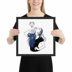 Wolfmumma Darkest Vixen Framed Art • Lexy