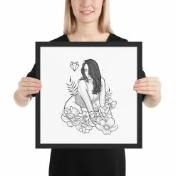 Wolfmumma Darkest Vixen Framed Art • Miss Vix