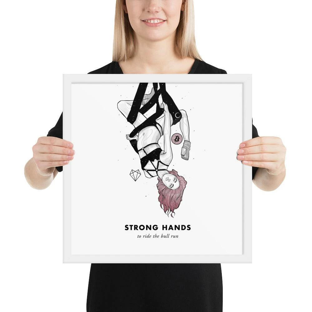 Wolfmumma Bitcoin Art In Frame • Lissa X Strong Hands Cypherpunk 21 Wolfmumma Bitcoin Art In Frame • Lissa X Strong Hands Cypherpunk