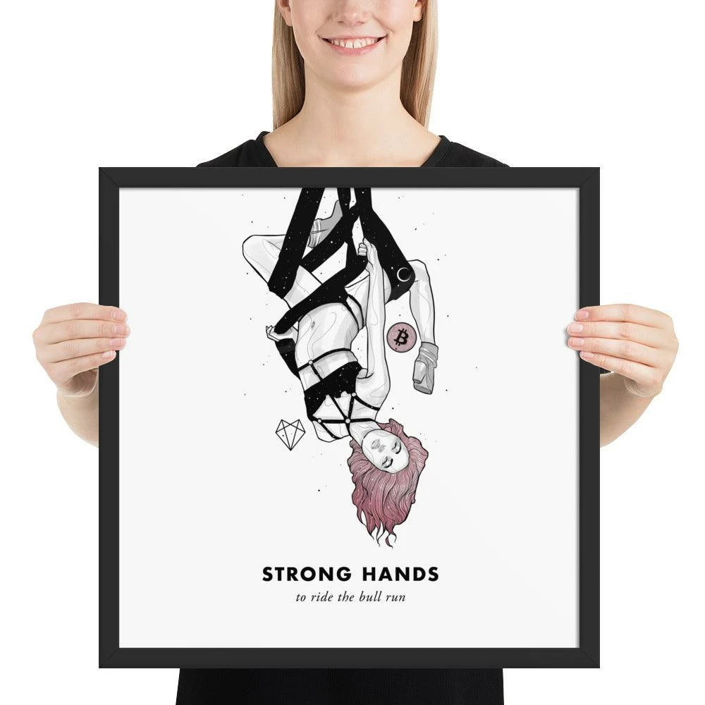Wolfmumma Bitcoin Art In Frame • Lissa X Strong Hands Cypherpunk 12 Wolfmumma Bitcoin Art In Frame • Lissa X Strong Hands Cypherpunk