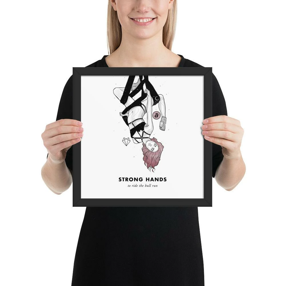 Wolfmumma Bitcoin Art In Frame • Lissa X Strong Hands Cypherpunk 6 Wolfmumma Bitcoin Art In Frame • Lissa X Strong Hands Cypherpunk