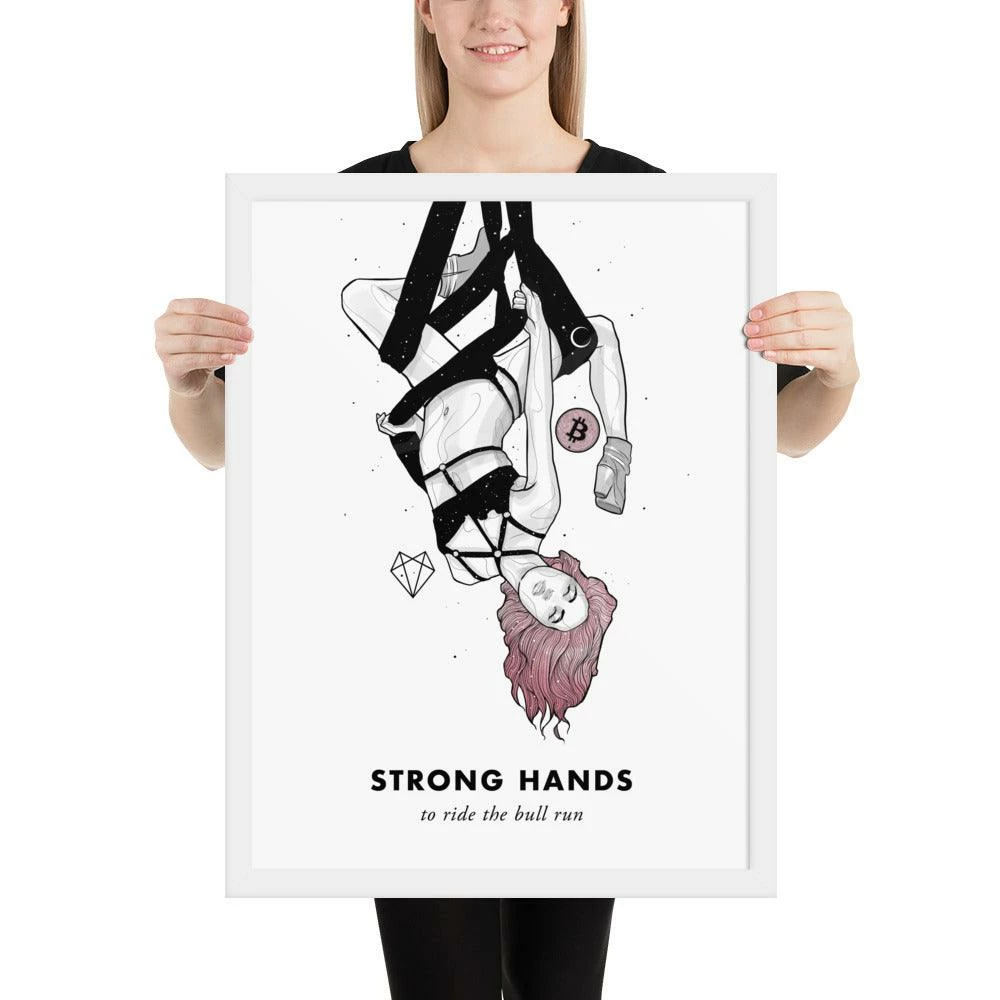 Wolfmumma Bitcoin Art In Frame • Lissa X Strong Hands Cypherpunk 24 Wolfmumma Bitcoin Art In Frame • Lissa X Strong Hands Cypherpunk